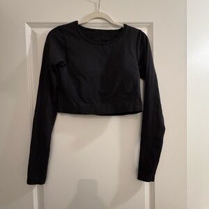 Lululemon Ebb to Street Long Sleeve Stretch Cropped Top